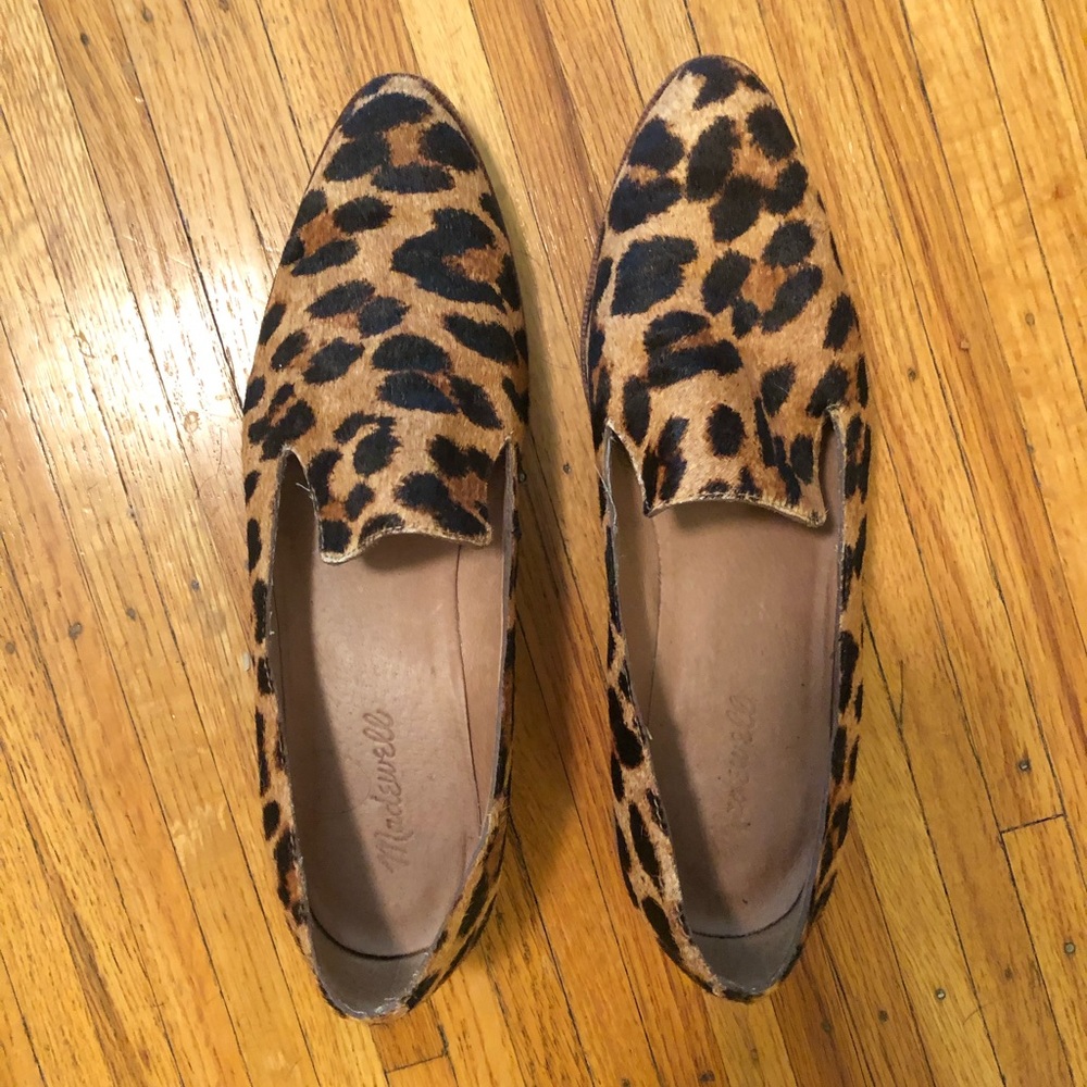 Madewell leopard print loafers